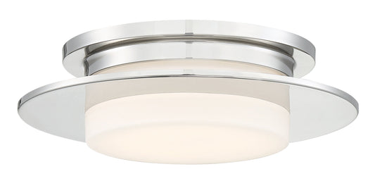 Press LED Flush Mount In Polished Nickel