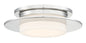  Press LED Flush Mount In Polished Nickel