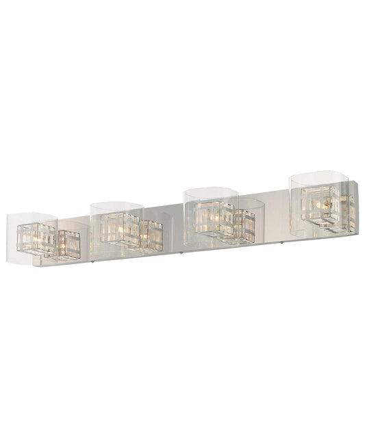 Jewel Box 4-Light Bath In Chrome