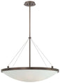  Suspended 6-Light Pendant In Copper Bronze Patina