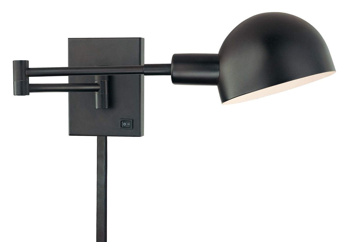  P3 1-Light Swing Arm Wall Sconce In Antique Dorian Bronze