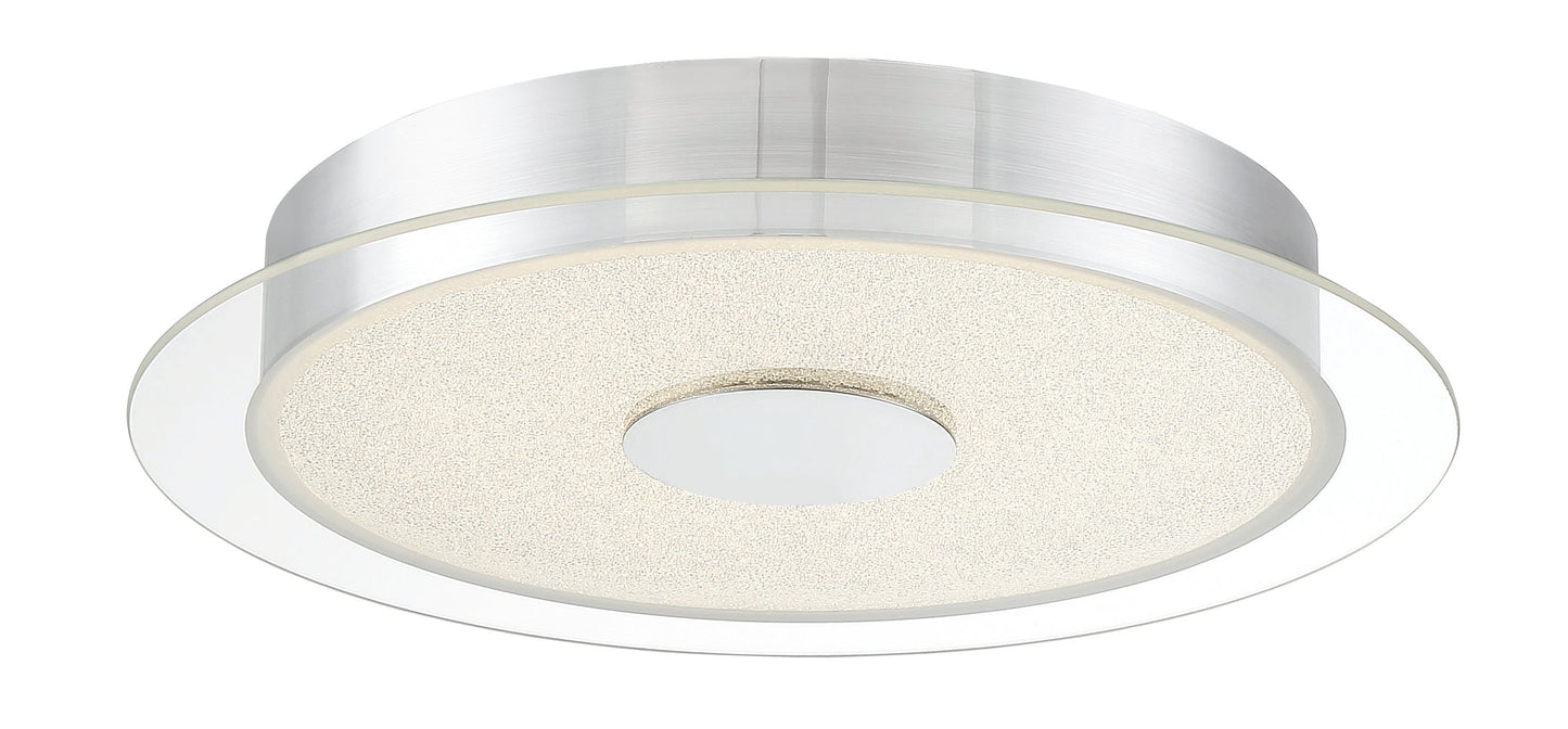  Diamond Dust LED Flush Mount In Chrome