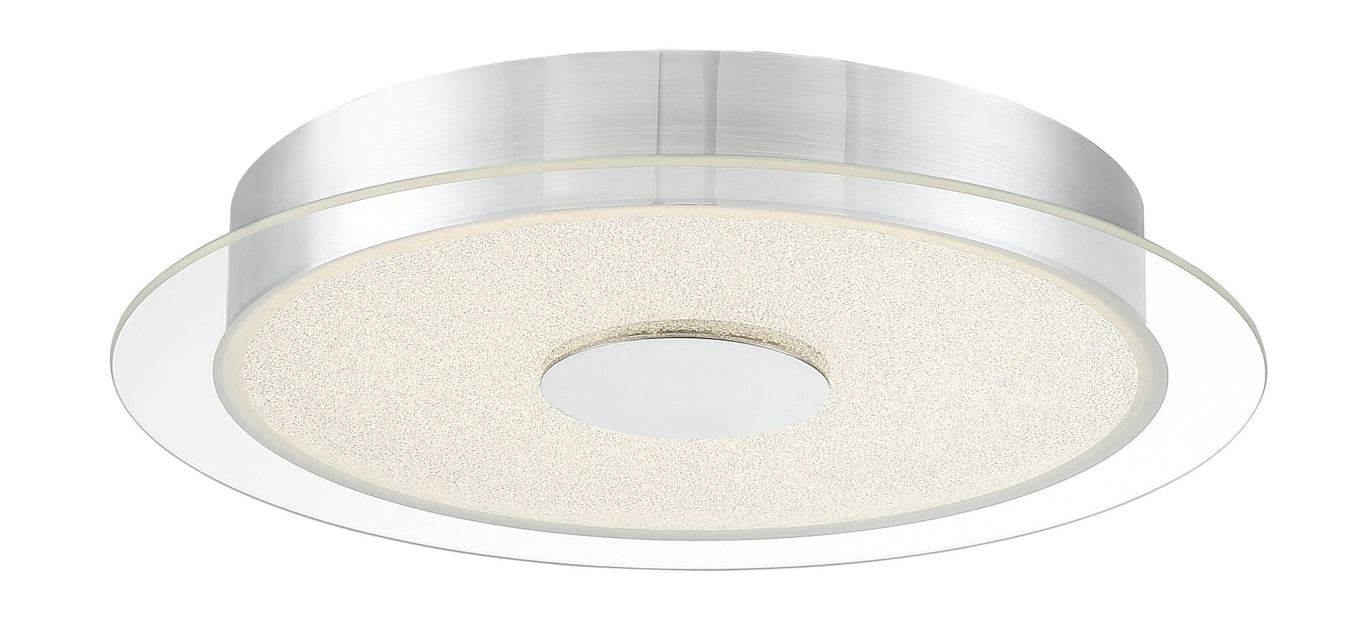  Diamond Dust LED Flush Mount In Chrome
