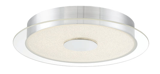  Diamond Dust LED Flush Mount In Chrome