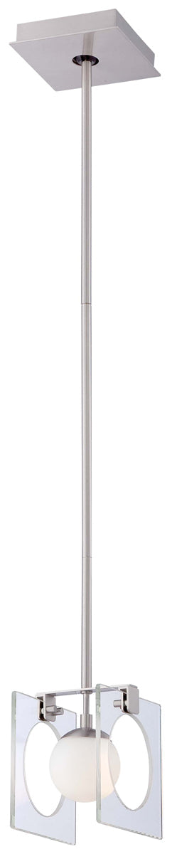  Hole-In-One 1-Light Mini Pendant In Brushed Nickel