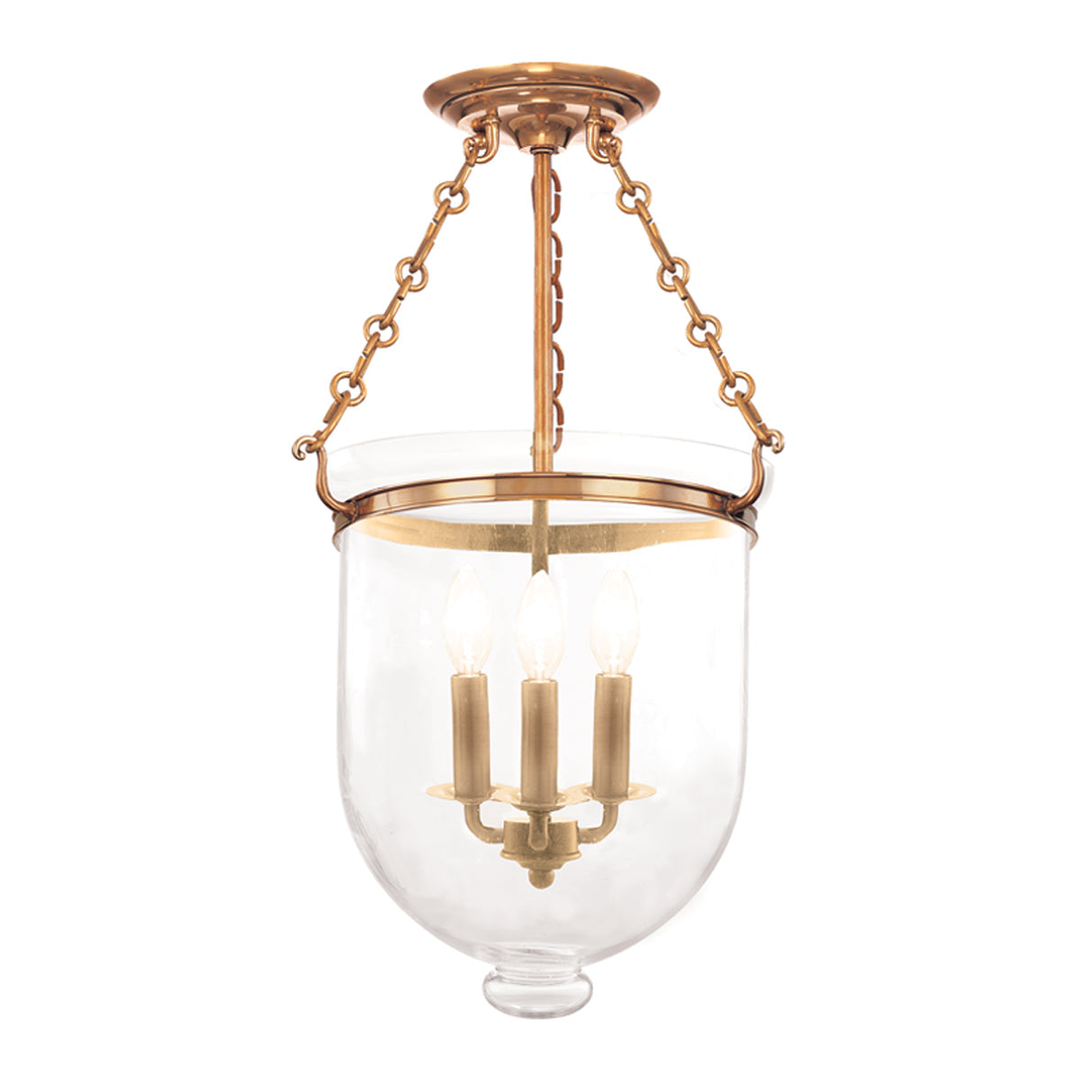  Hampton 3-Light Semi-Flush Mount