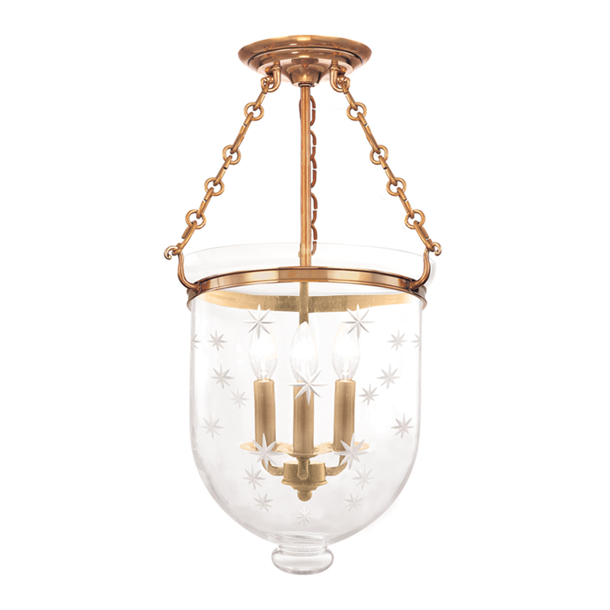  Hampton 3-Light Semi-Flush Mount