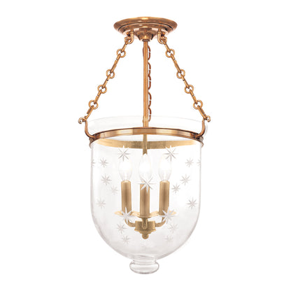  Hampton 3-Light Semi-Flush Mount