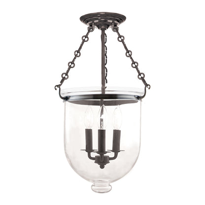  Hampton 3-Light Semi-Flush Mount