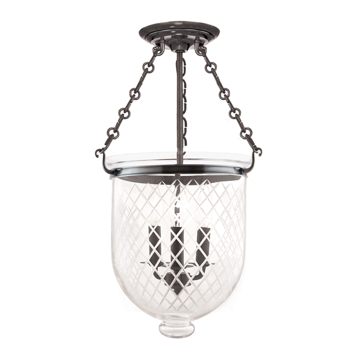 Hampton 3-Light Semi-Flush Mount
