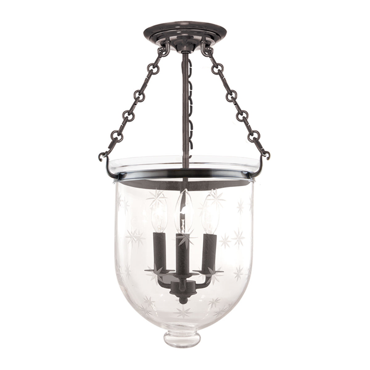  Hampton 3-Light Semi-Flush Mount