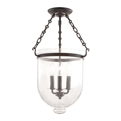 Hampton 3-Light Semi-Flush Mount