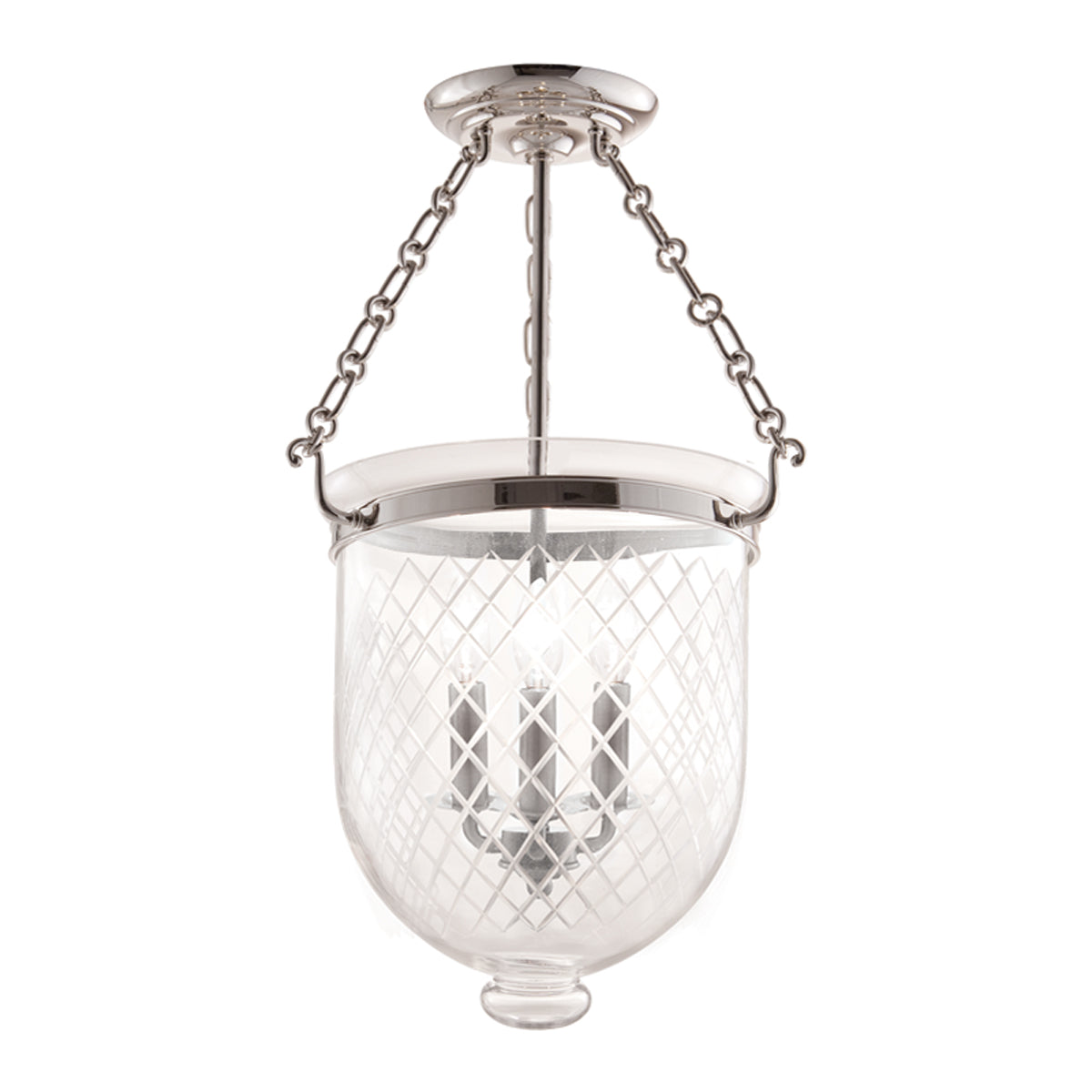  Hampton 3-Light Semi-Flush Mount