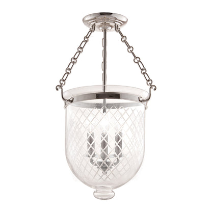  Hampton 3-Light Semi-Flush Mount