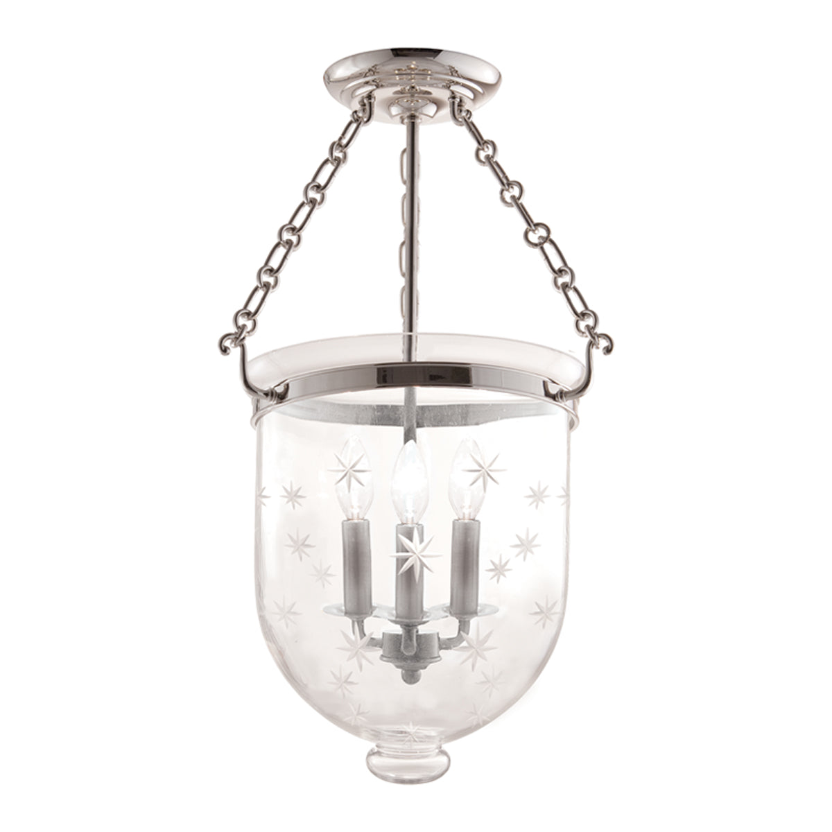  Hampton 3-Light Semi-Flush Mount
