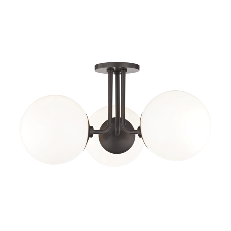  Stella 3-Light Semi-Flush Mount