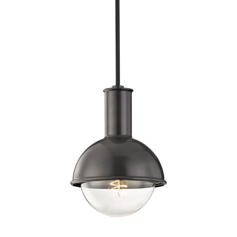  Riley 1-Light Pendant In Aged Brass