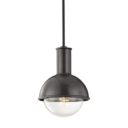  Riley 1-Light Pendant In Aged Brass