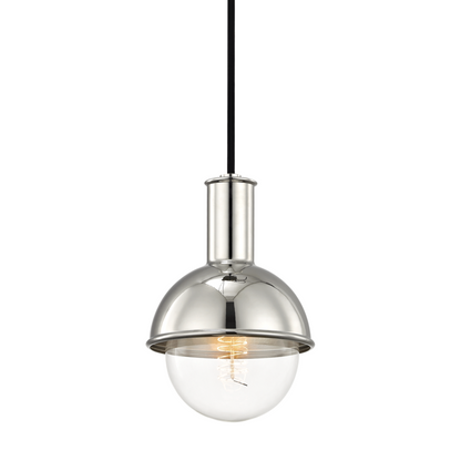  Riley 1-Light Pendant In Aged Brass