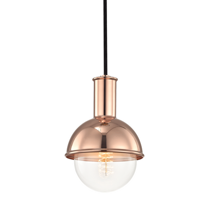  Riley 1-Light Pendant In Aged Brass