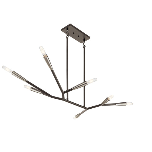 Branches Chandelier 7-Light In Black