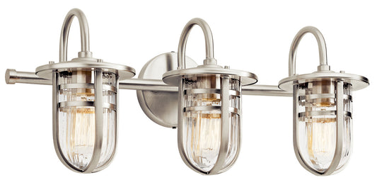  Caparros Bath Sconce 3-Light In Brushed Nickel