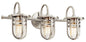  Caparros Bath Sconce 3-Light In Brushed Nickel
