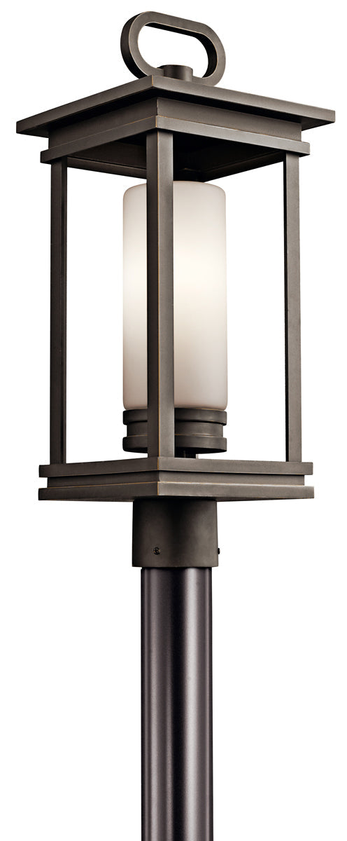  South Hope Outdoor Post Mount 1-Light In Rubbed Bronze