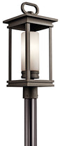  South Hope Outdoor Post Mount 1-Light In Rubbed Bronze