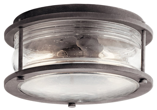 Ashland Bay Outdoor Ceiling Light 2-Light In Weathered Zinc