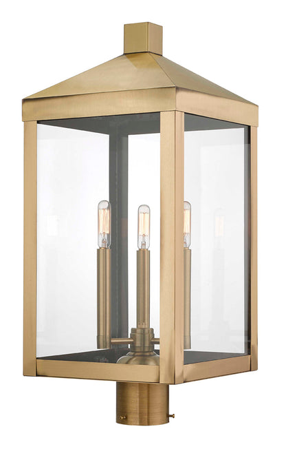 Livex Lighting Nyack 3-Light Outdoor Post Top Lantern