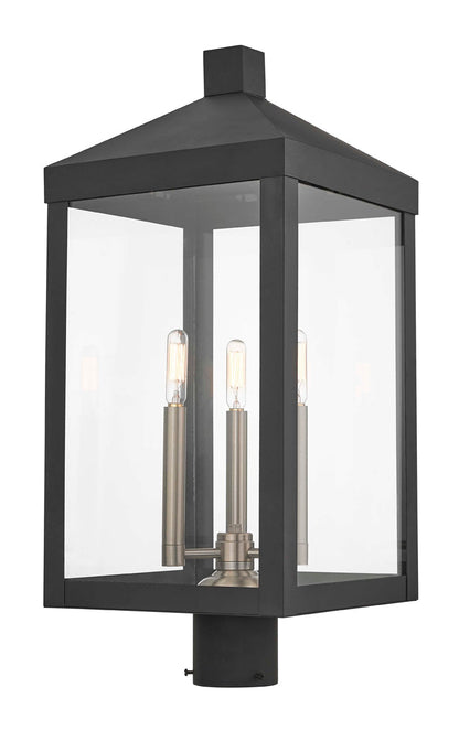 Livex Lighting Nyack 3-Light Outdoor Post Top Lantern