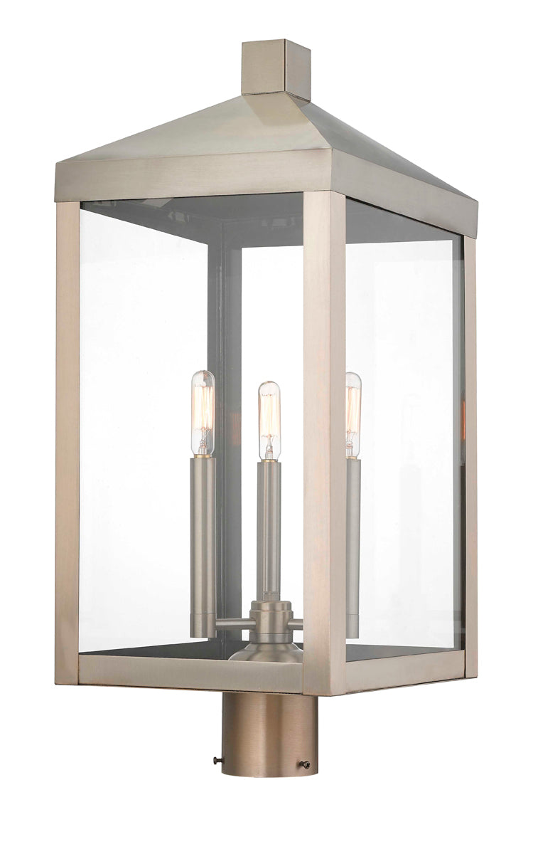 Livex Lighting Nyack 3-Light Outdoor Post Top Lantern