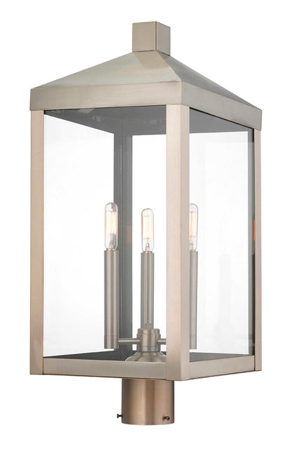 Livex Lighting Nyack 3-Light Outdoor Post Top Lantern