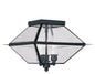 Livex Lighting Westover 3-Light Outdoor/Indoor Ceiling Mount In Black