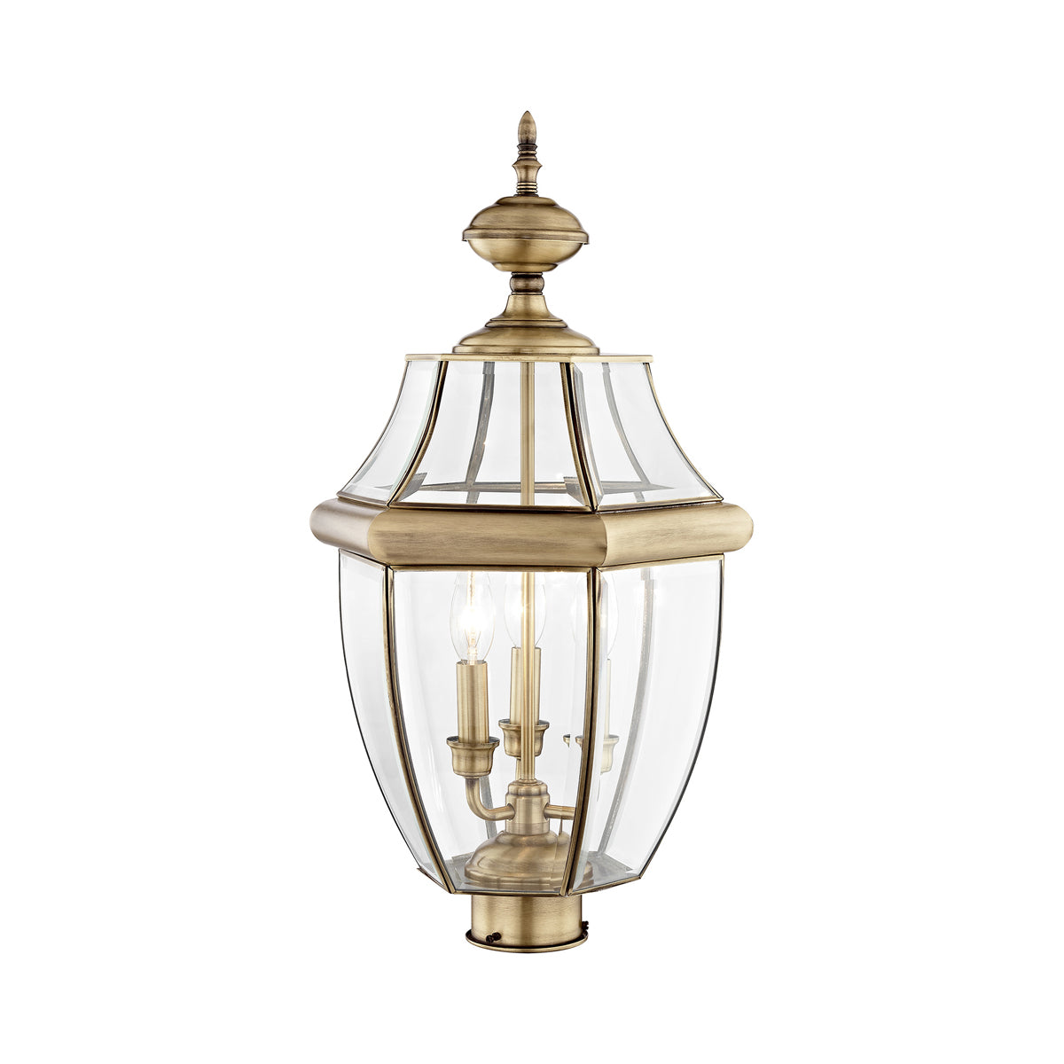 Livex Lighting Monterey 3-Light Outdoor Post Lantern