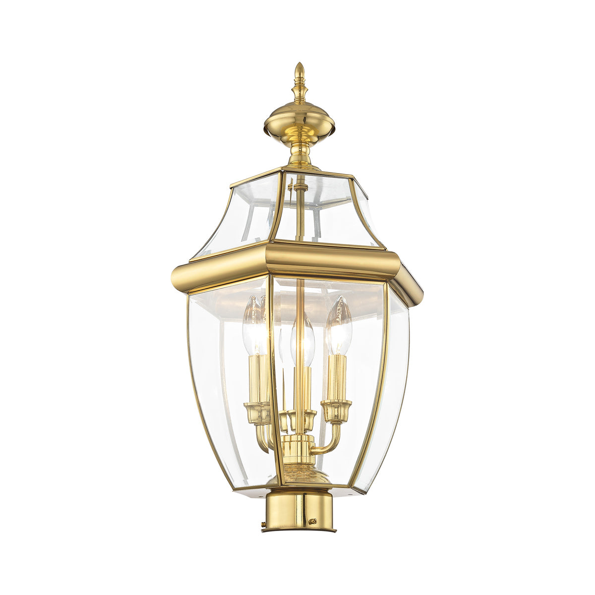 Livex Lighting Monterey 3-Light Outdoor Post Lantern
