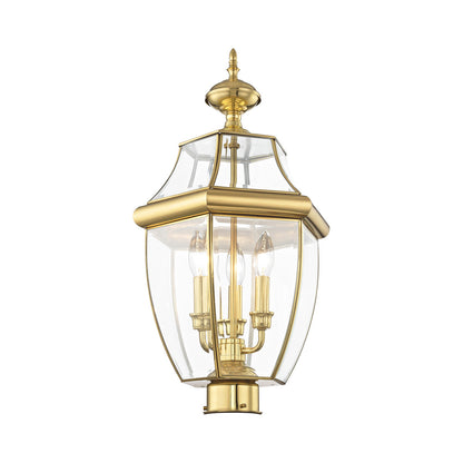 Livex Lighting Monterey 3-Light Outdoor Post Lantern