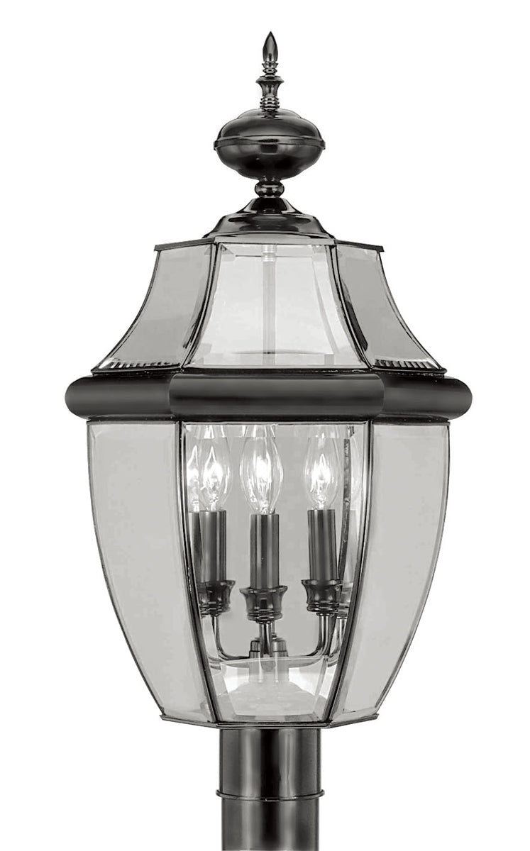 Livex Lighting Monterey 3-Light Outdoor Post Lantern