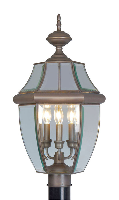Livex Lighting Monterey 3-Light Outdoor Post Lantern