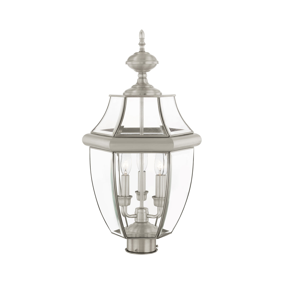 Livex Lighting Monterey 3-Light Outdoor Post Lantern