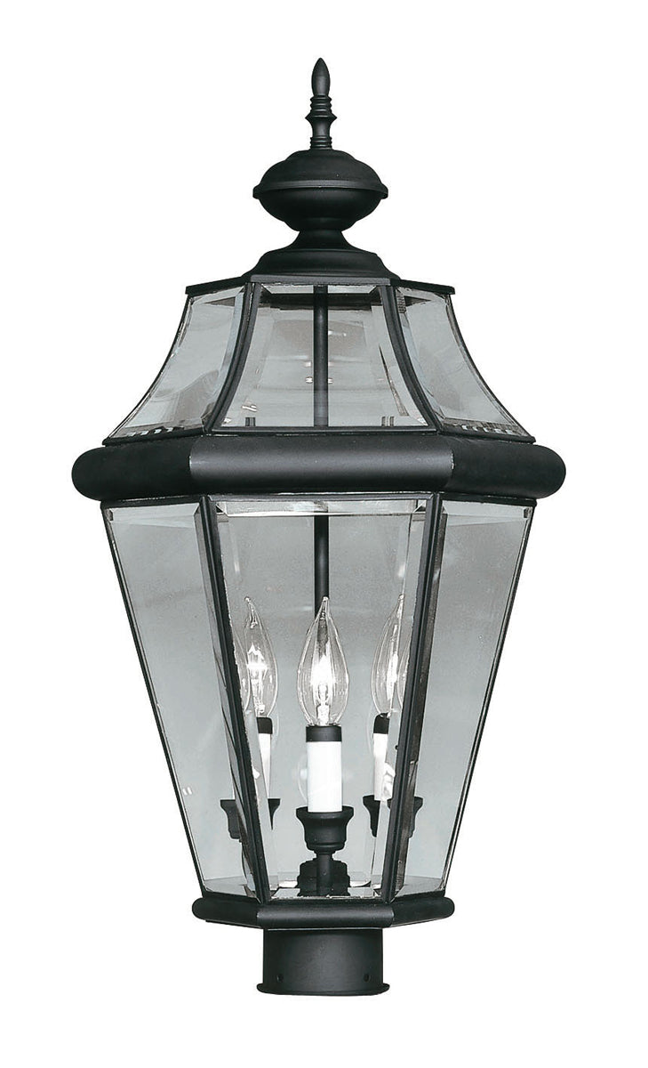 Livex Lighting Georgetown 3-Light Outdoor Post Lantern
