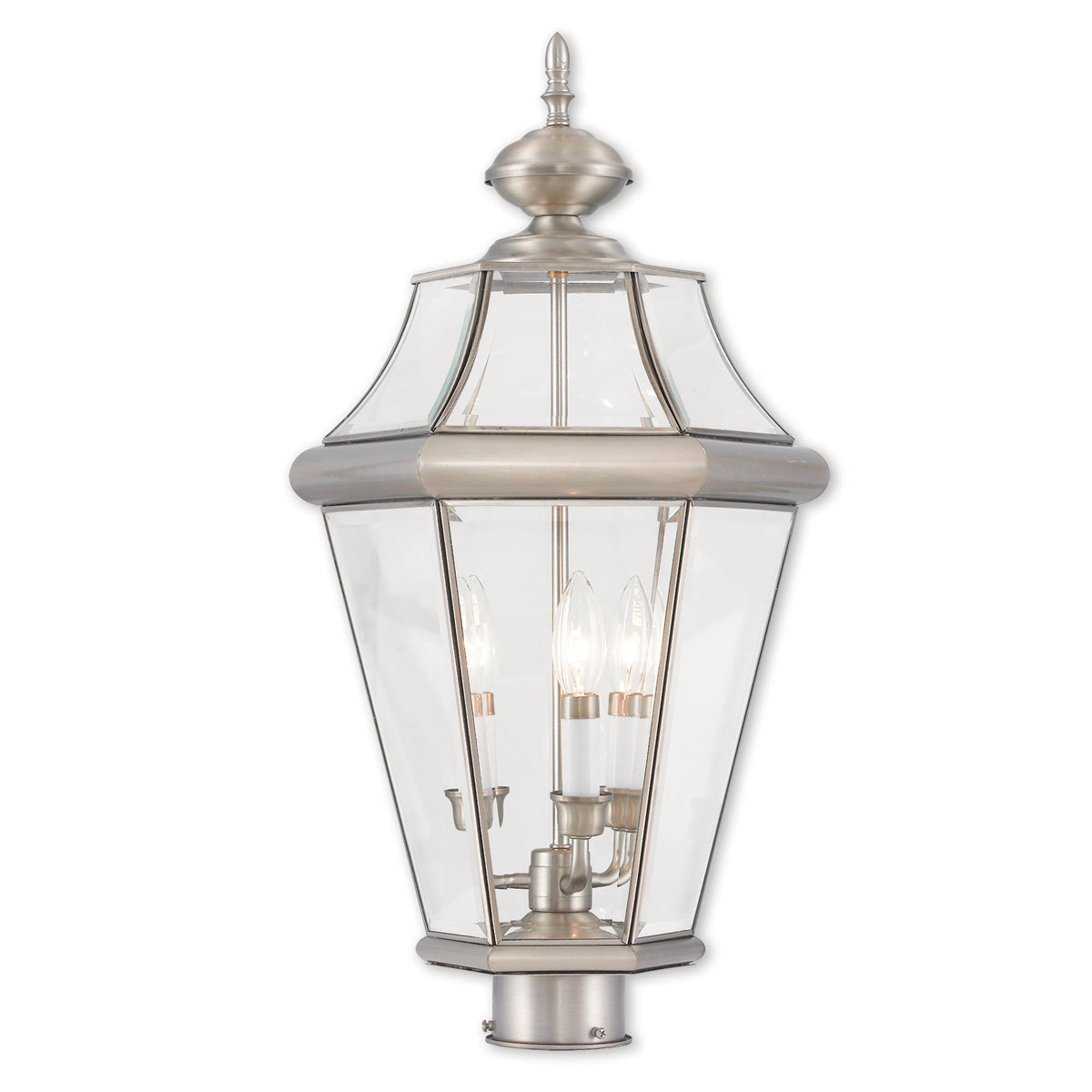 Livex Lighting Georgetown 3-Light Outdoor Post Lantern