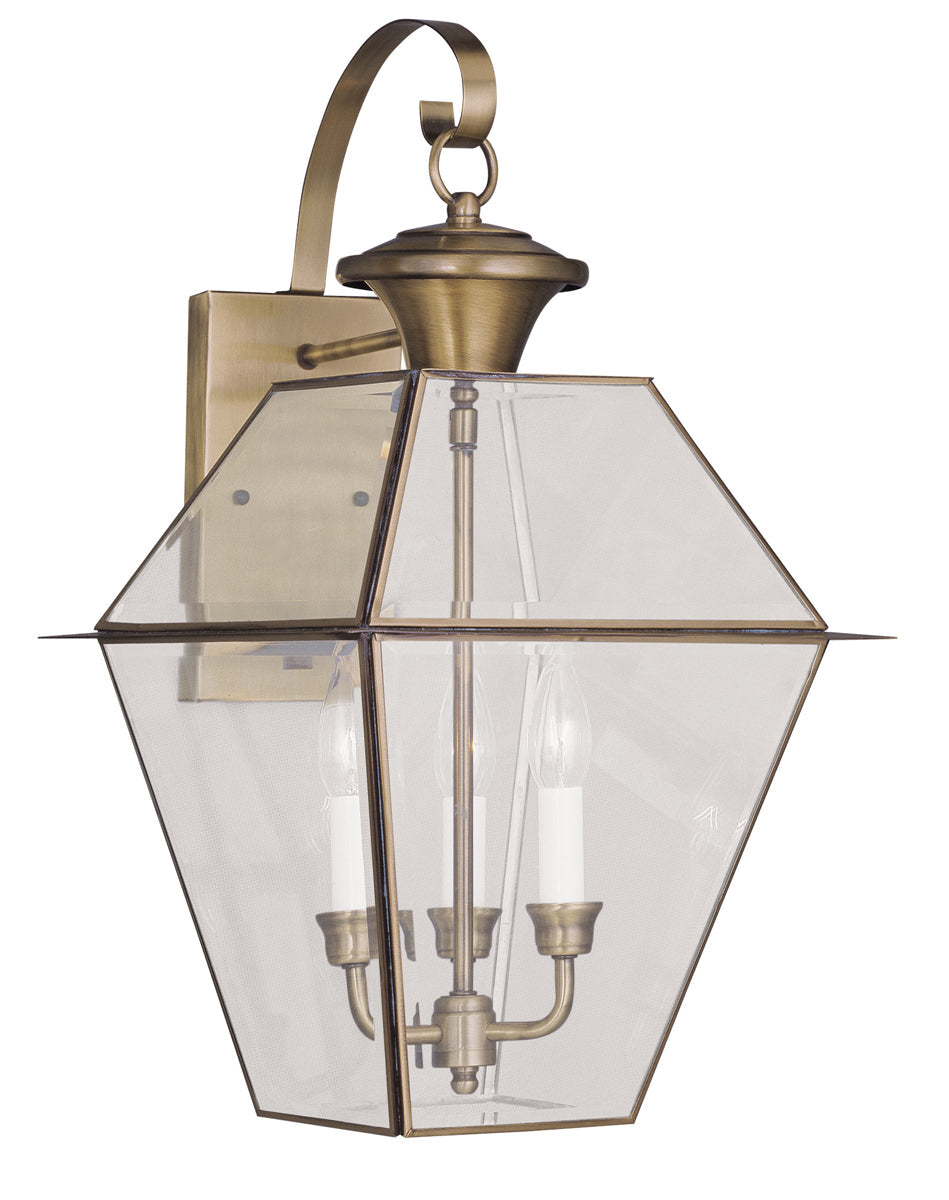 Livex Lighting Westover 3-Light Outdoor Wall Lantern