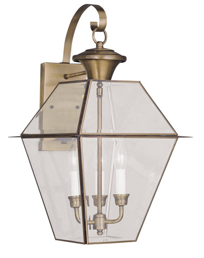 Livex Lighting Westover 3-Light Outdoor Wall Lantern