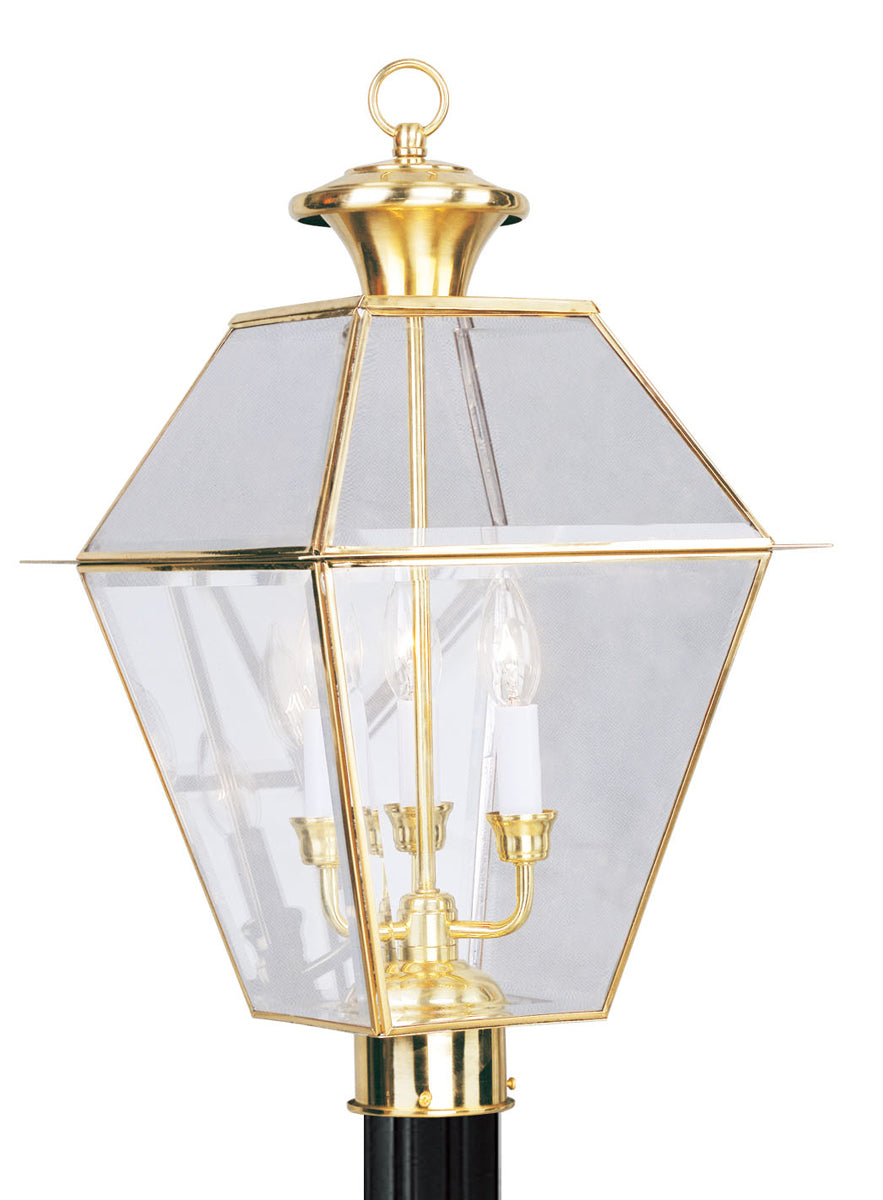 Livex Lighting Westover 3-Light Outdoor Post Lantern
