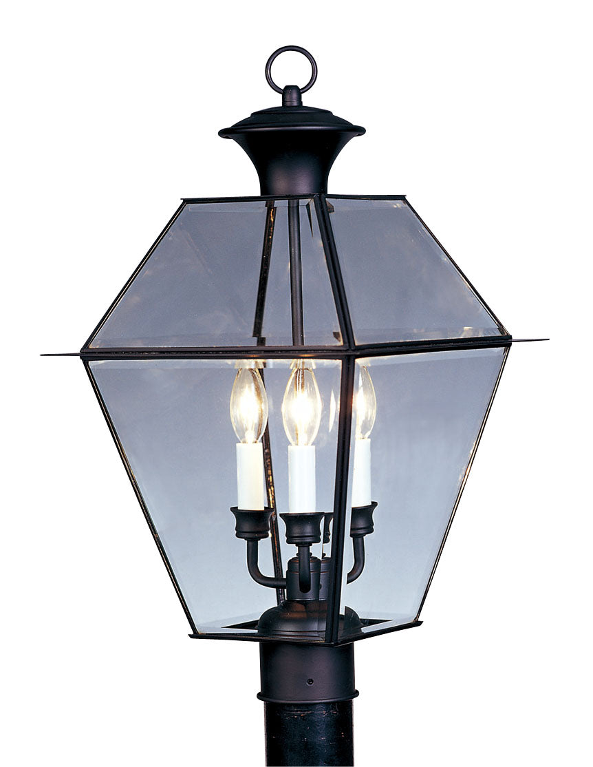 Livex Lighting Westover 3-Light Outdoor Post Lantern