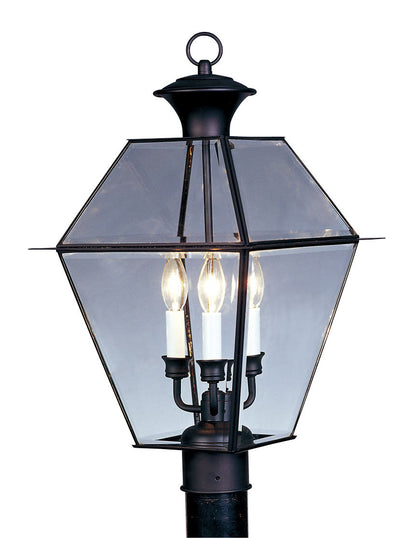 Livex Lighting Westover 3-Light Outdoor Post Lantern