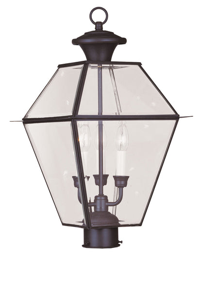 Livex Lighting Westover 3-Light Outdoor Post Lantern