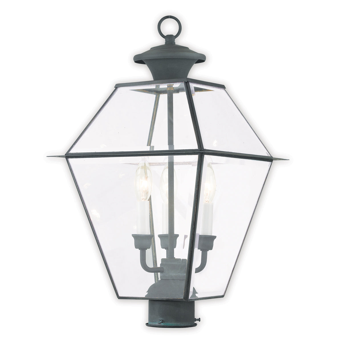 Livex Lighting Westover 3-Light Outdoor Post Lantern